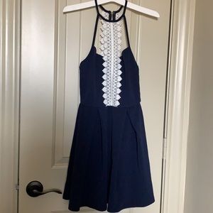 A’gaci Dress with mid crochet chest work